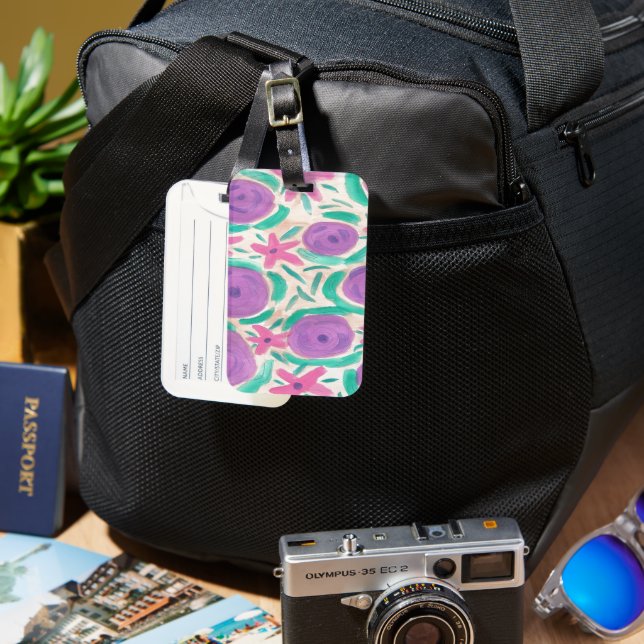 Etiqueta De Bagagem Beachy Boho Impressão (Frente e Verso)