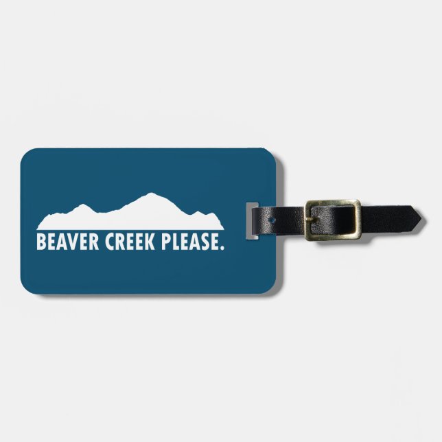 Etiqueta De Bagagem Beaver Creek, por favor (Frente Horizontal)