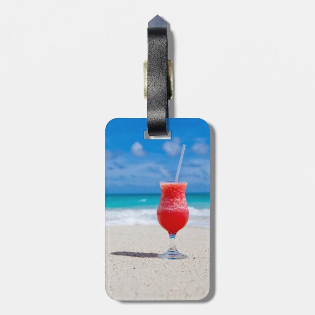 Etiqueta De Bagagem Beba na praia (Traseira Vertical)