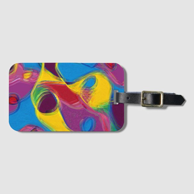 Etiqueta De Bagagem Bebado sobre o doce (Frente Horizontal)