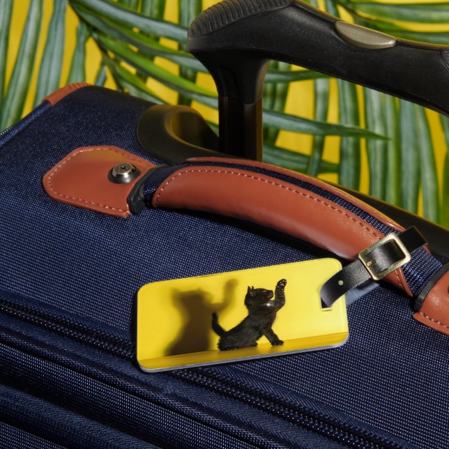 Etiqueta De Bagagem Bebês Mais Pobres | Brinquedo preto (Frente Insitu 3)