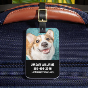 Etiqueta De Bagagem Bebês Mais Pobres Sorriso De Puppy Corgi