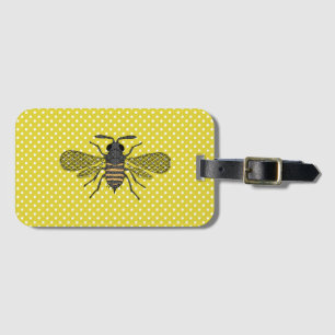 Etiqueta De Bagagem BEES e Honeycomb - Salvar as Abelhas