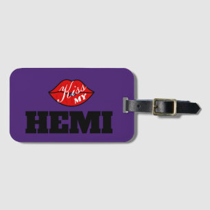 Etiqueta De Bagagem Beije Meu Desafiador Maluco De Energia De Hemi