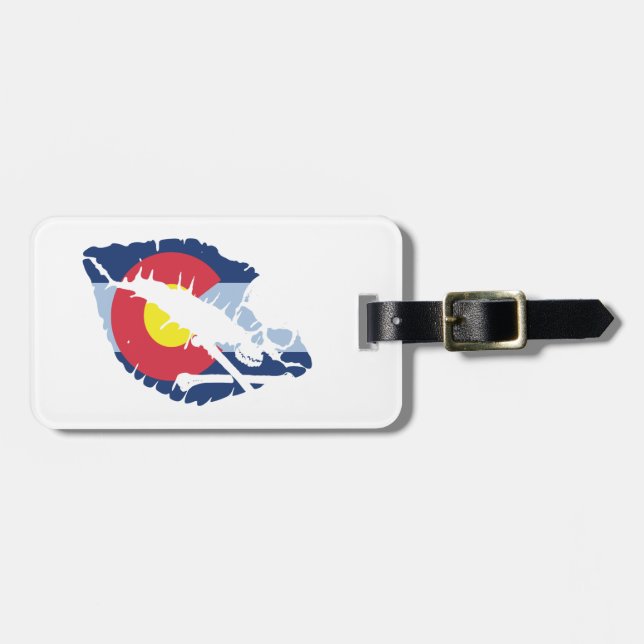 Etiqueta De Bagagem beijo no colar (Frente Horizontal)