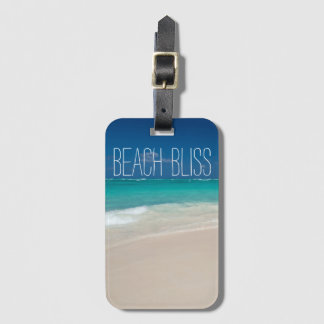 Etiqueta De Bagagem Bela Praia Bliss