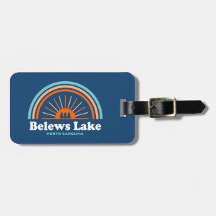 Etiqueta De Bagagem Belews Lake Carolina do Norte Rainbow