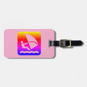Etiqueta De Bagagem Belize Windsurfing (Caulker Caye) Rainbow