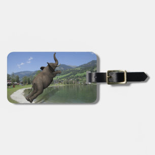 Etiqueta De Bagagem Belly Flop Elephant