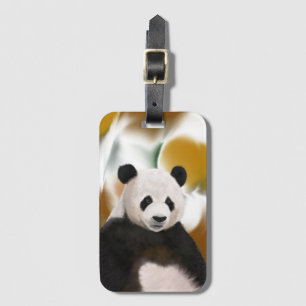 Etiqueta De Bagagem Belo traseiro de Abstrato do Urso de Panda