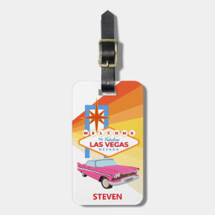 Etiqueta De Bagagem Bem-vindo personalizado a Las Vegas fabulosa