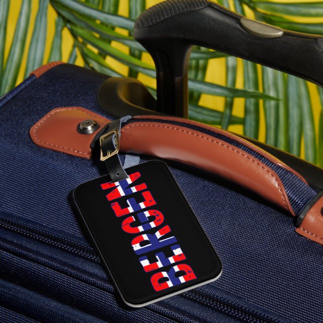 Etiqueta De Bagagem Bergen Noruega (Frente Insitu 1)