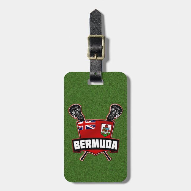 Etiqueta De Bagagem Bermudan Lacrosse Modelo (Frente Vertical)