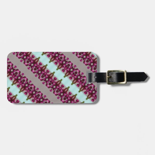 Etiqueta De Bagagem Berries Ikat 2 (Frente Horizontal)