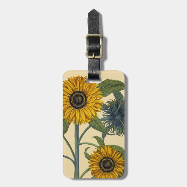 Etiqueta De Bagagem Besler: Girassol (Frente Vertical)