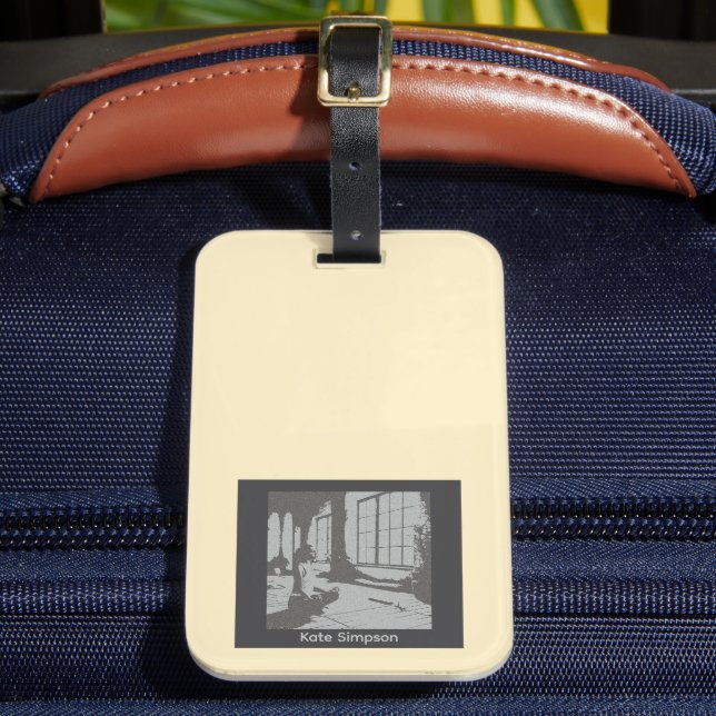 Etiqueta De Bagagem Best Yoga Teacher Ever (Frente Insitu 2)