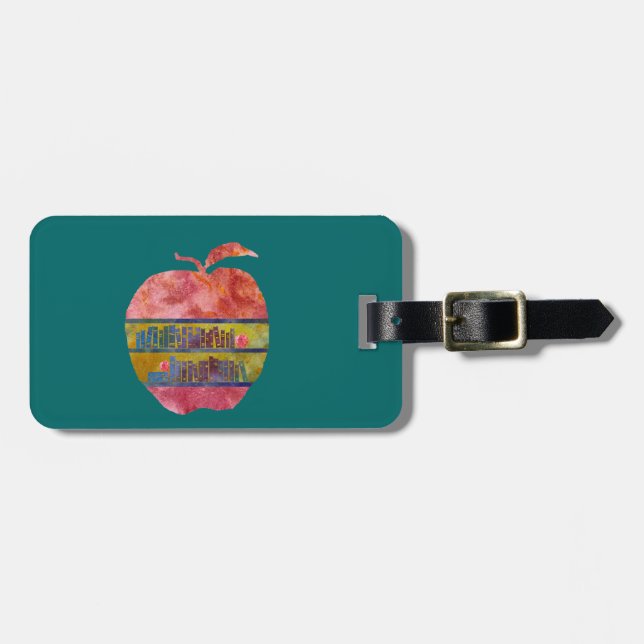 Etiqueta De Bagagem Biblioteca Apple (Frente Horizontal)
