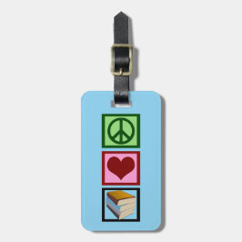 Etiqueta De Bagagem Bibliotecário bonito dos livros