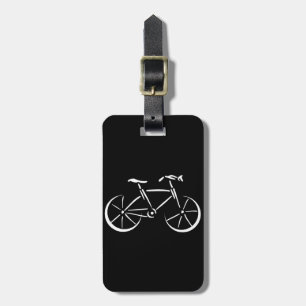 Etiqueta De Bagagem Bicicleta branca
