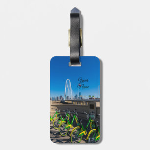 Etiqueta De Bagagem Bicicletas E Dallas