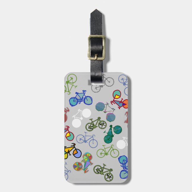 Etiqueta De Bagagem bicicletas múltiplas (Frente Vertical)