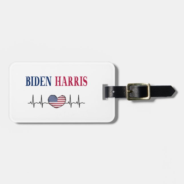 Etiqueta De Bagagem Biden Harris 2020 (Frente Horizontal)