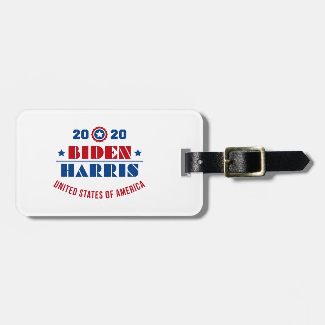 Etiqueta De Bagagem Biden Harris 2020 (Frente Horizontal)