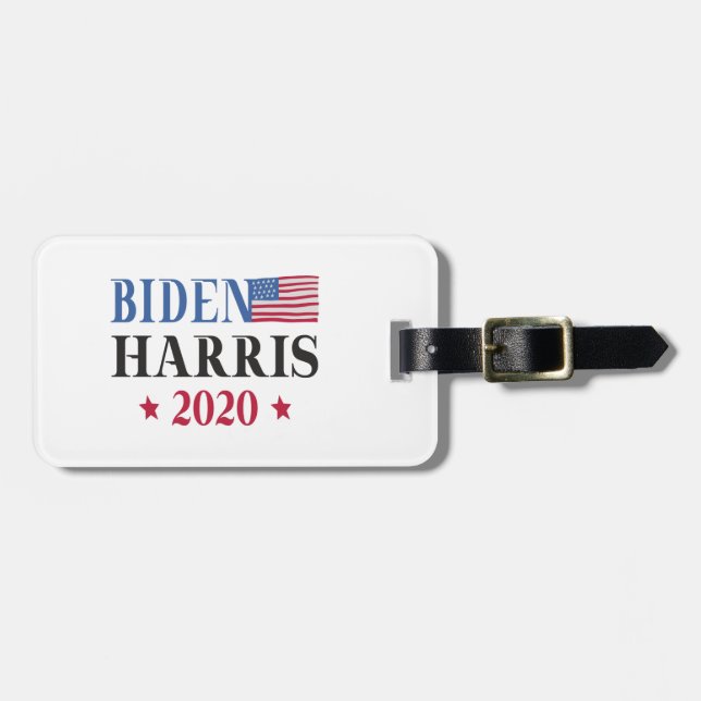 Etiqueta De Bagagem Biden Harris 2020 (Frente Horizontal)