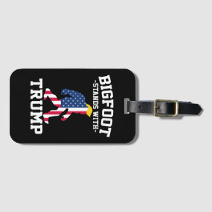 Etiqueta De Bagagem Bigfoot Com Eleições Trump 2024
