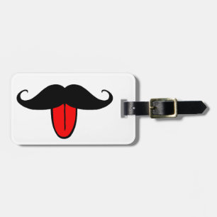 Etiqueta De Bagagem Bigode engraçado