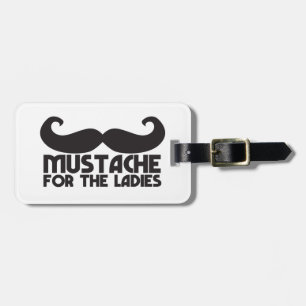 Etiqueta De Bagagem Bigode para o design do NP do Moustache das