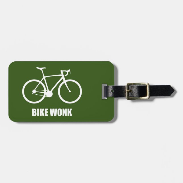 Etiqueta De Bagagem Bike Wonk (Frente Horizontal)