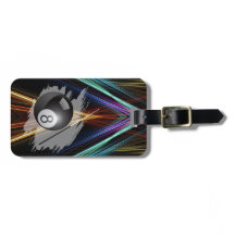 Billiards Sport ball and cue Personalize with Name