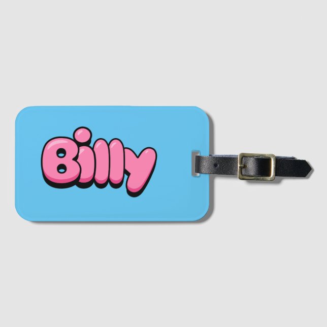 Etiqueta De Bagagem Billy (Frente Horizontal)