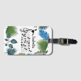 Etiqueta De Bagagem Birdsong Toucan ingressando birdsong personalizáve