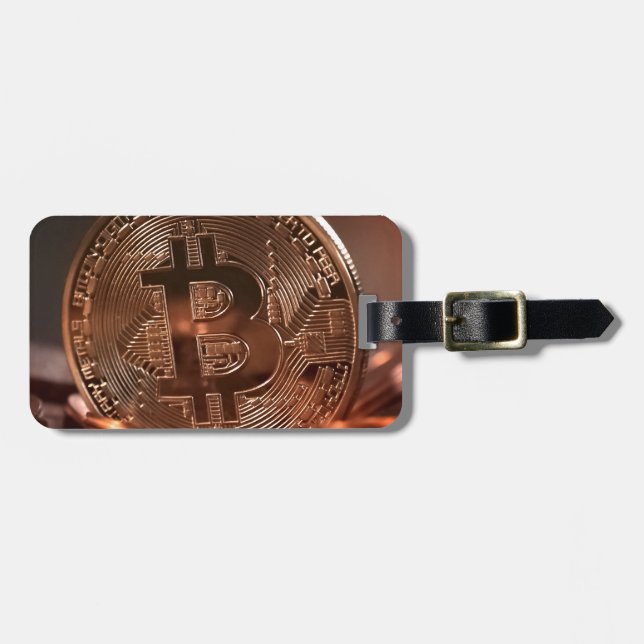 Etiqueta De Bagagem Bitmoney (Frente Horizontal)