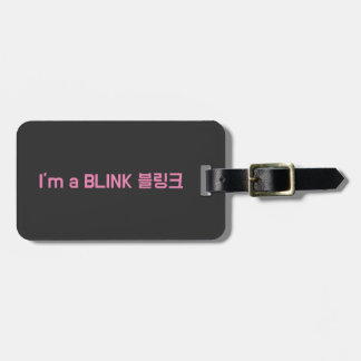 Etiqueta De Bagagem Blackpink Eu sou um rastreador de bagagem de hangu