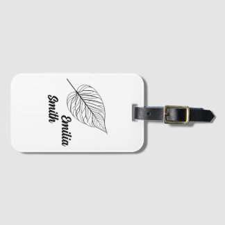 Etiqueta De Bagagem Blatt Umrisse