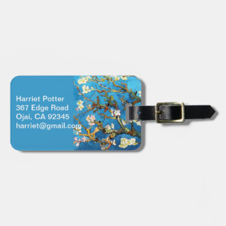 Etiqueta De Bagagem Blossoming Almond Tree Van Gogh Fine Art