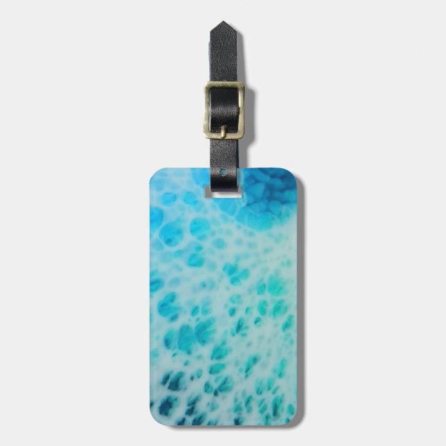 Etiqueta De Bagagem Blue Crush - Abstract Coastal Artwork  (Frente Vertical)