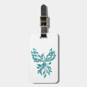 Etiqueta De Bagagem Blue Phoenix nasce em branco
