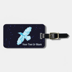 Etiqueta De Bagagem Blue Raven Sobre Estrelas