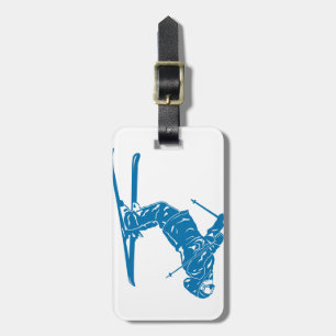 Etiqueta De Bagagem Blue-Skier