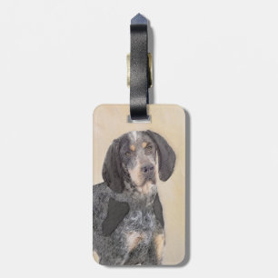 Etiqueta De Bagagem Bluetick Coonhound Painting - Cute Original Dog Ar