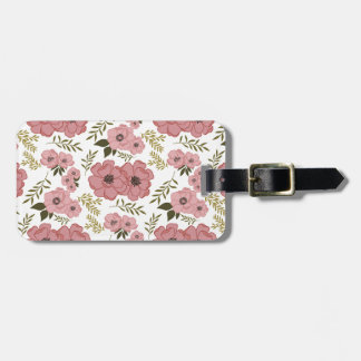 Etiqueta De Bagagem Blush Meadow Blooms Floral Vintage Botanical