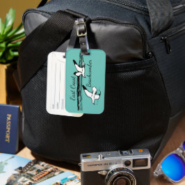 Etiqueta De Bagagem Boca-branca de Seagull Beach EastCoast Beachcomber