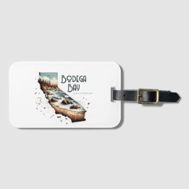 Etiqueta De Bagagem Bodega Bay California Souvenir Gift