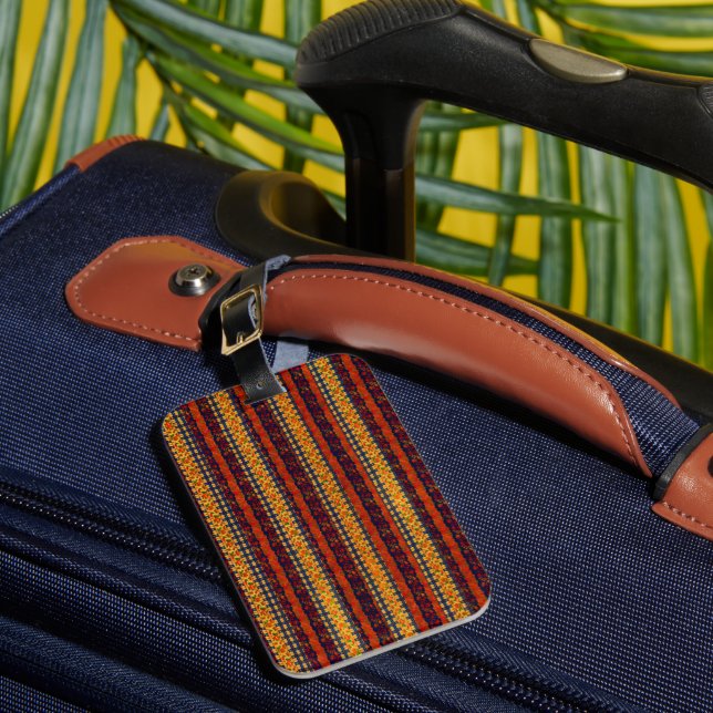 Etiqueta De Bagagem Boho Marrom Moderno (Frente Insitu 1)
