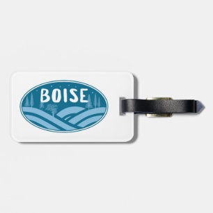 Etiqueta De Bagagem Boise Idaho ao Ar Livre