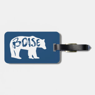 Etiqueta De Bagagem Boise Idaho Bear
